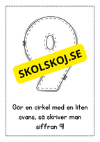Jag lär mig skriva siffror - Häfte
