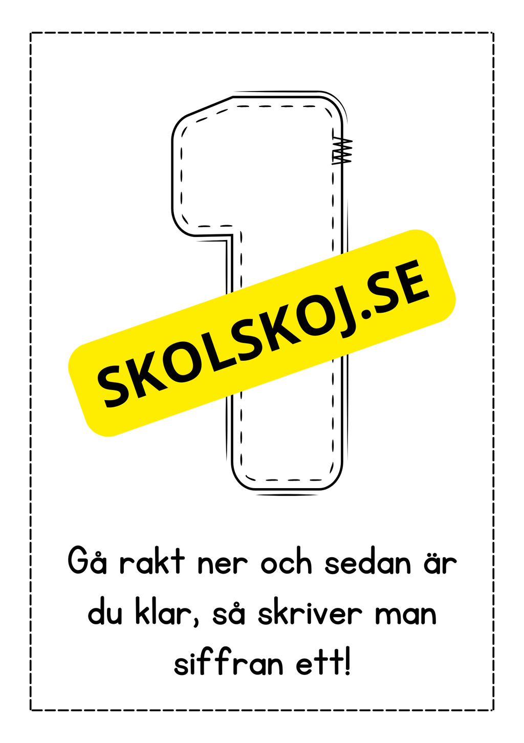 Jag lär mig skriva siffror - Häfte