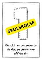 Jag lär mig skriva siffror - Häfte