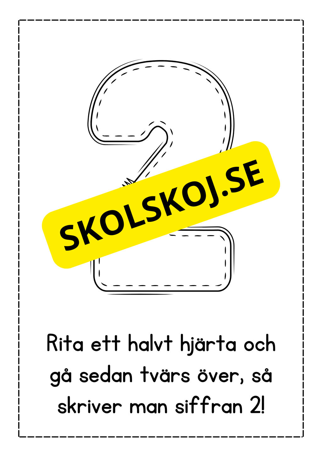Jag lär mig skriva siffror - Häfte