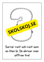 Jag lär mig skriva siffror - Häfte