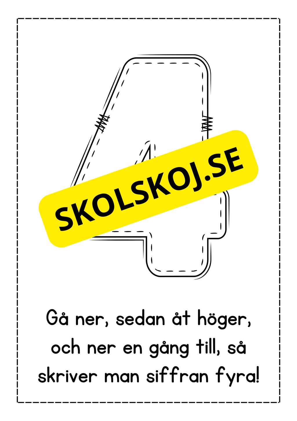 Jag lär mig skriva siffror - Häfte