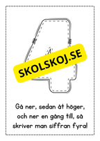Jag lär mig skriva siffror - Häfte