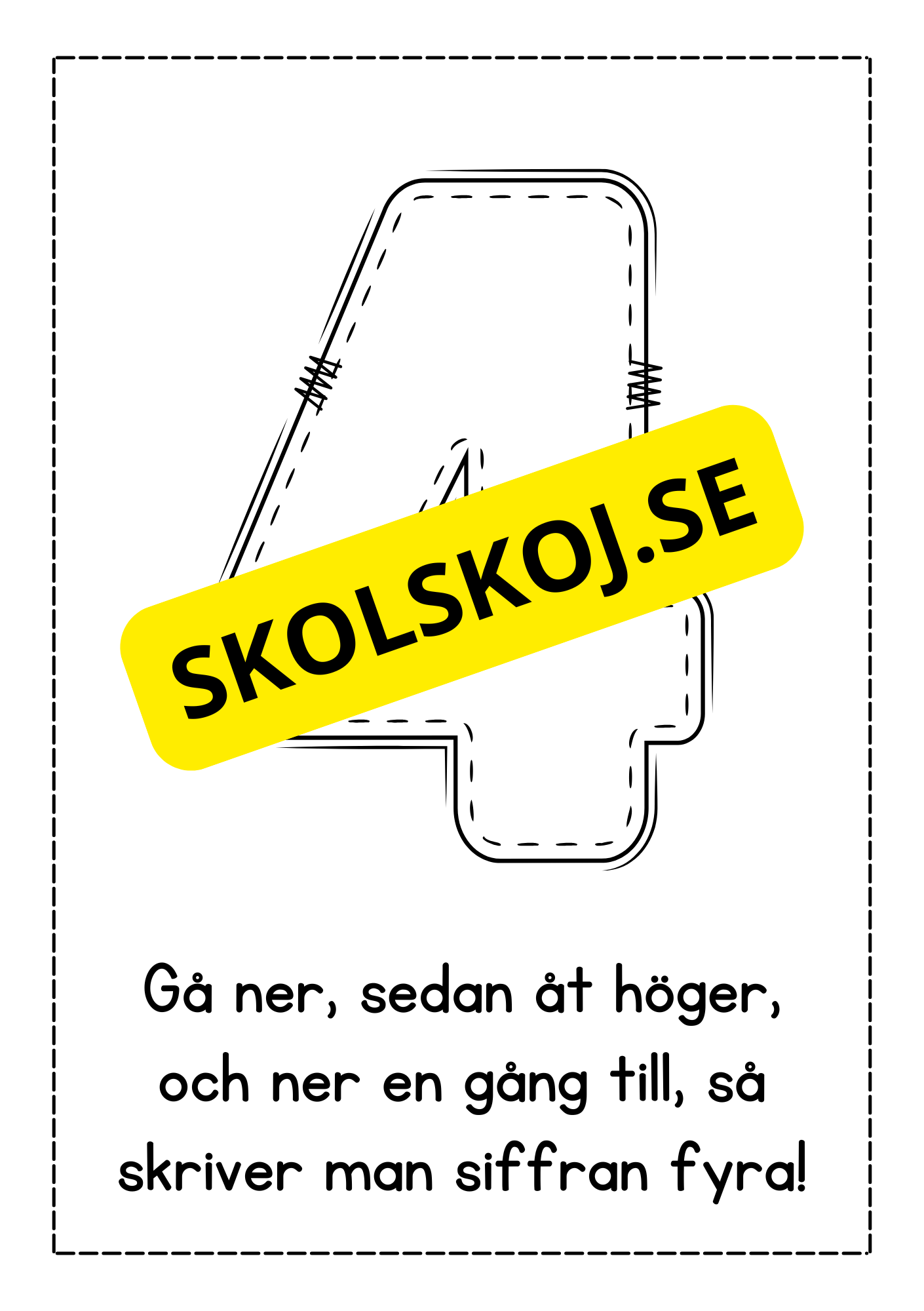 Jag lär mig skriva siffror - Häfte