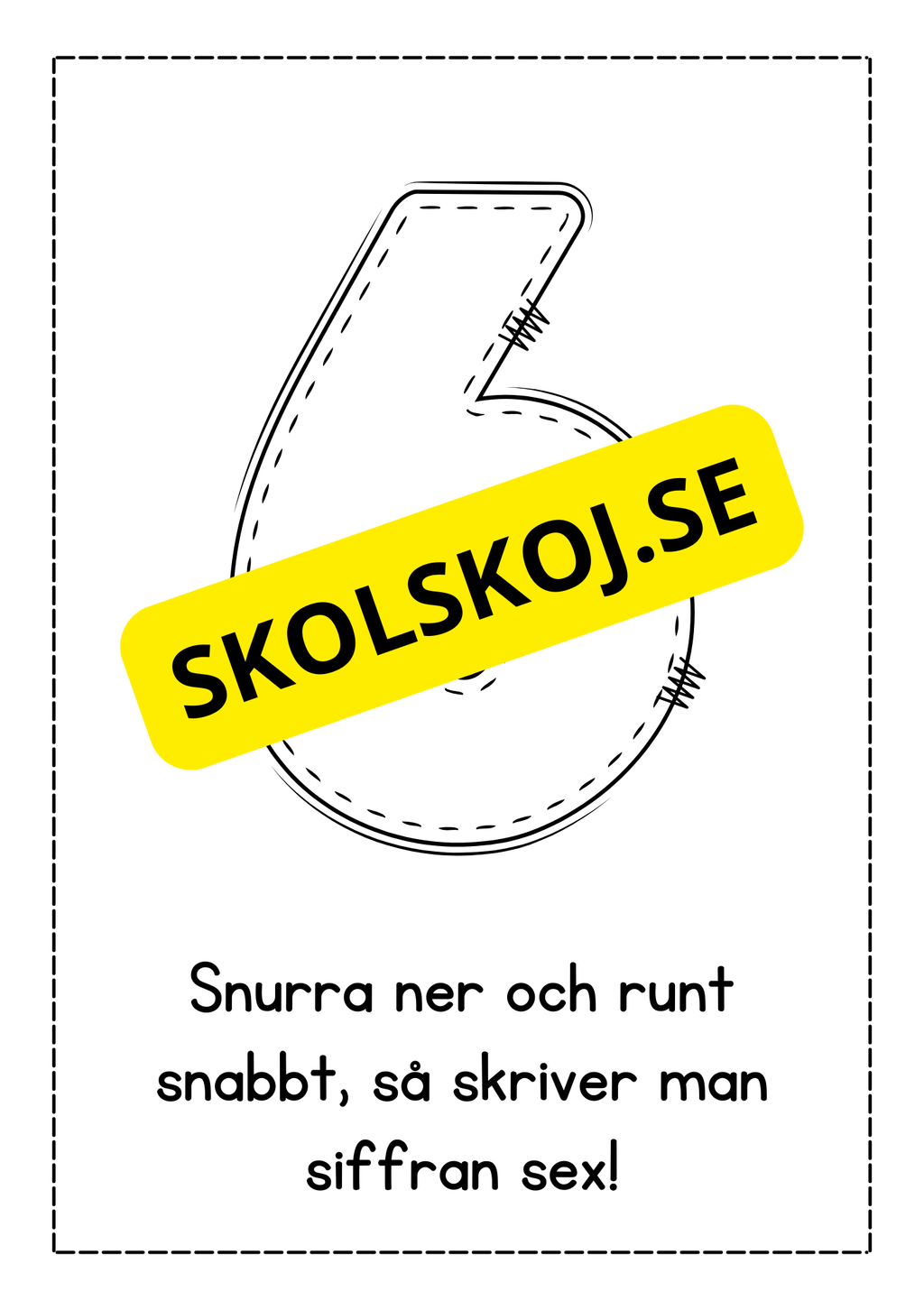 Jag lär mig skriva siffror - Häfte