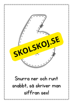 Jag lär mig skriva siffror - Häfte