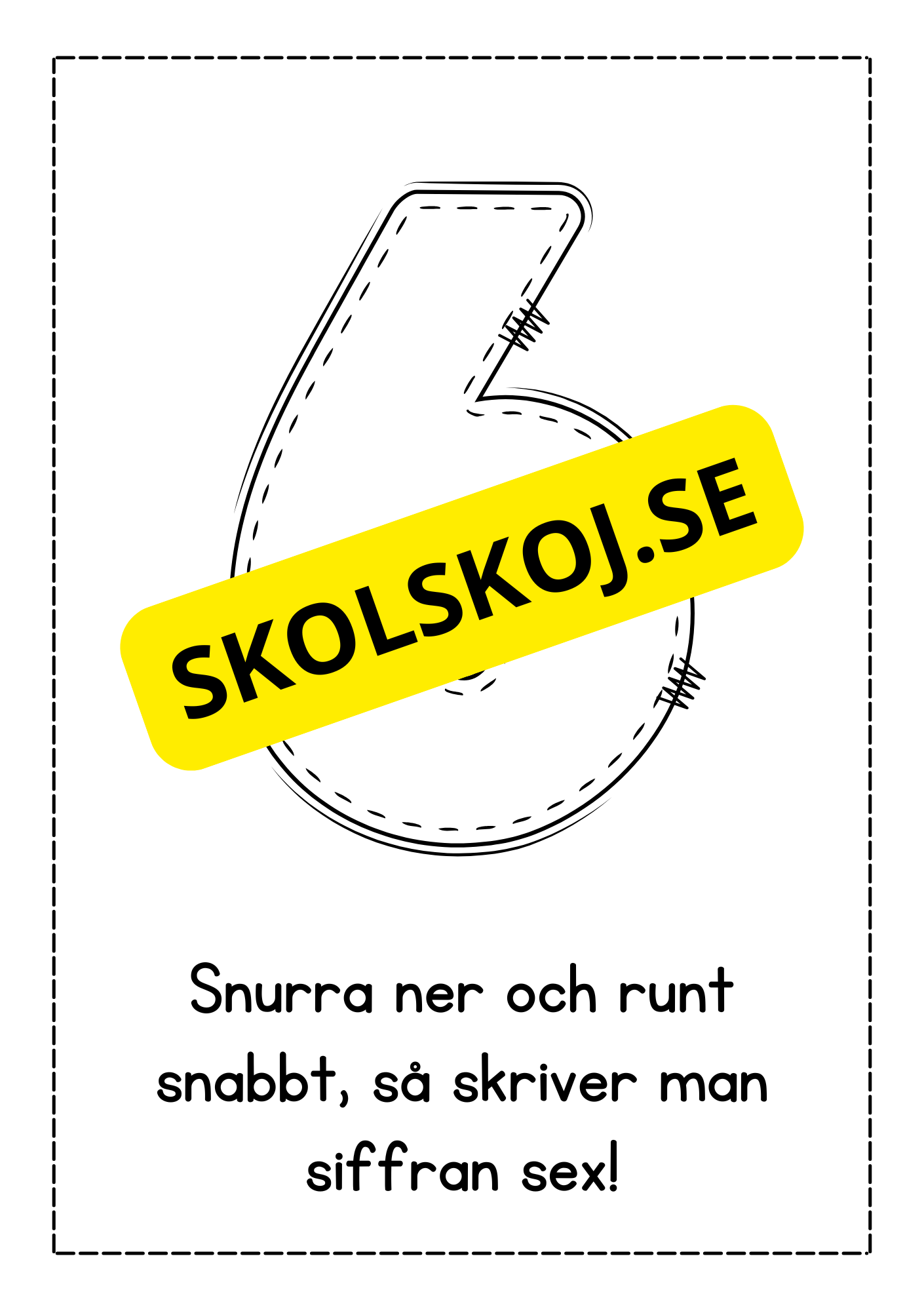 Jag lär mig skriva siffror - Häfte
