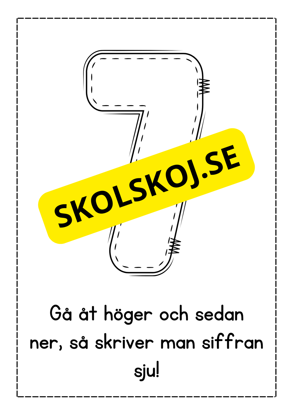 Jag lär mig skriva siffror - Häfte