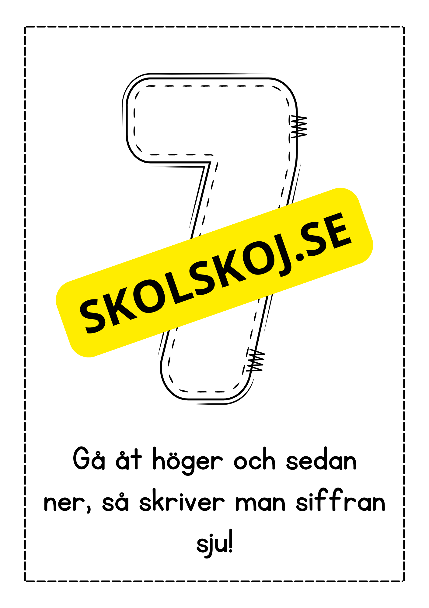 Jag lär mig skriva siffror - Häfte