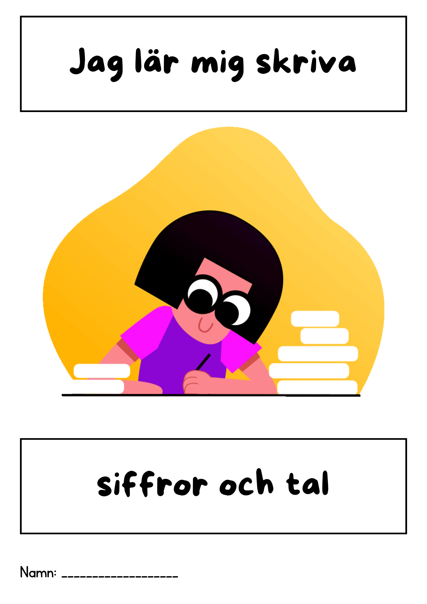 Jag lär mig skriva siffror och tal (0 - 20)