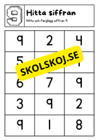 Jag lär mig skriva siffror och tal (0 - 20)