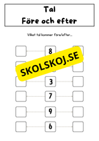 Jag lär mig skriva siffror och tal (0 - 20)