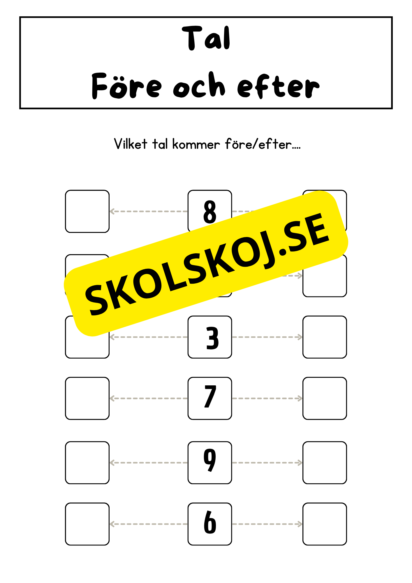 Jag lär mig skriva siffror och tal (0 - 20)