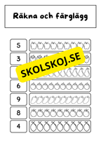 Jag lär mig skriva siffror och tal (0 - 20)
