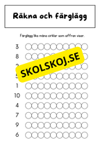 Jag lär mig skriva siffror och tal (0 - 20)