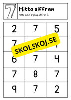 Jag lär mig skriva siffror och tal (0 - 20)