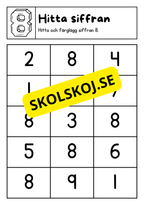 Jag lär mig skriva siffror och tal (0 - 20)
