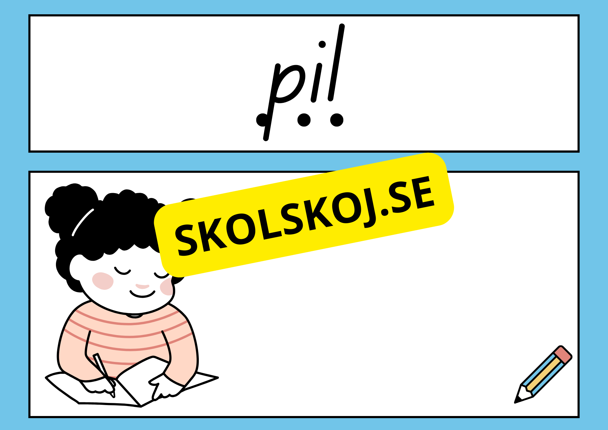 Jag lär mig stava, läsa och rita (22 sidor)