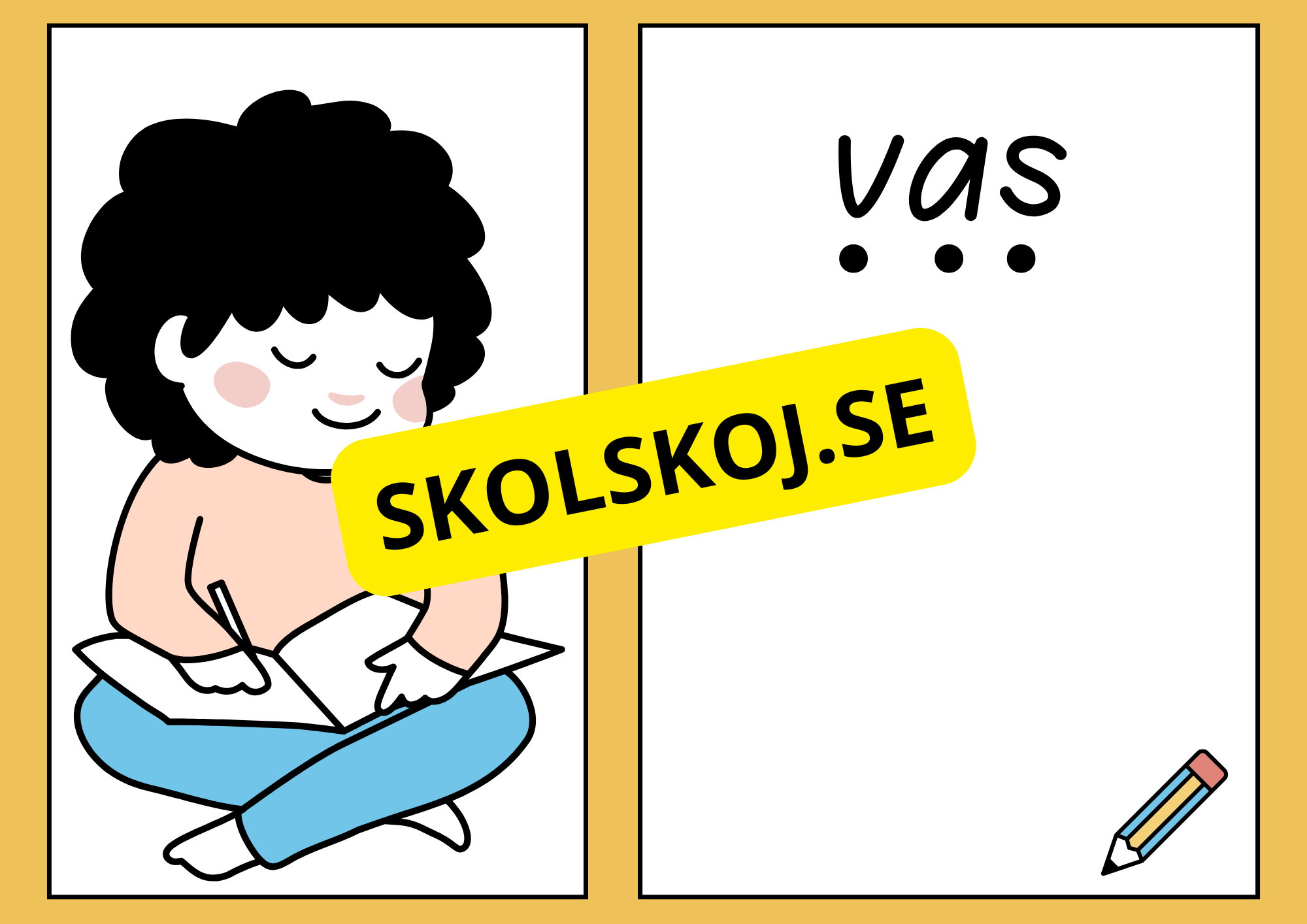 Jag lär mig stava, läsa och rita (22 sidor)