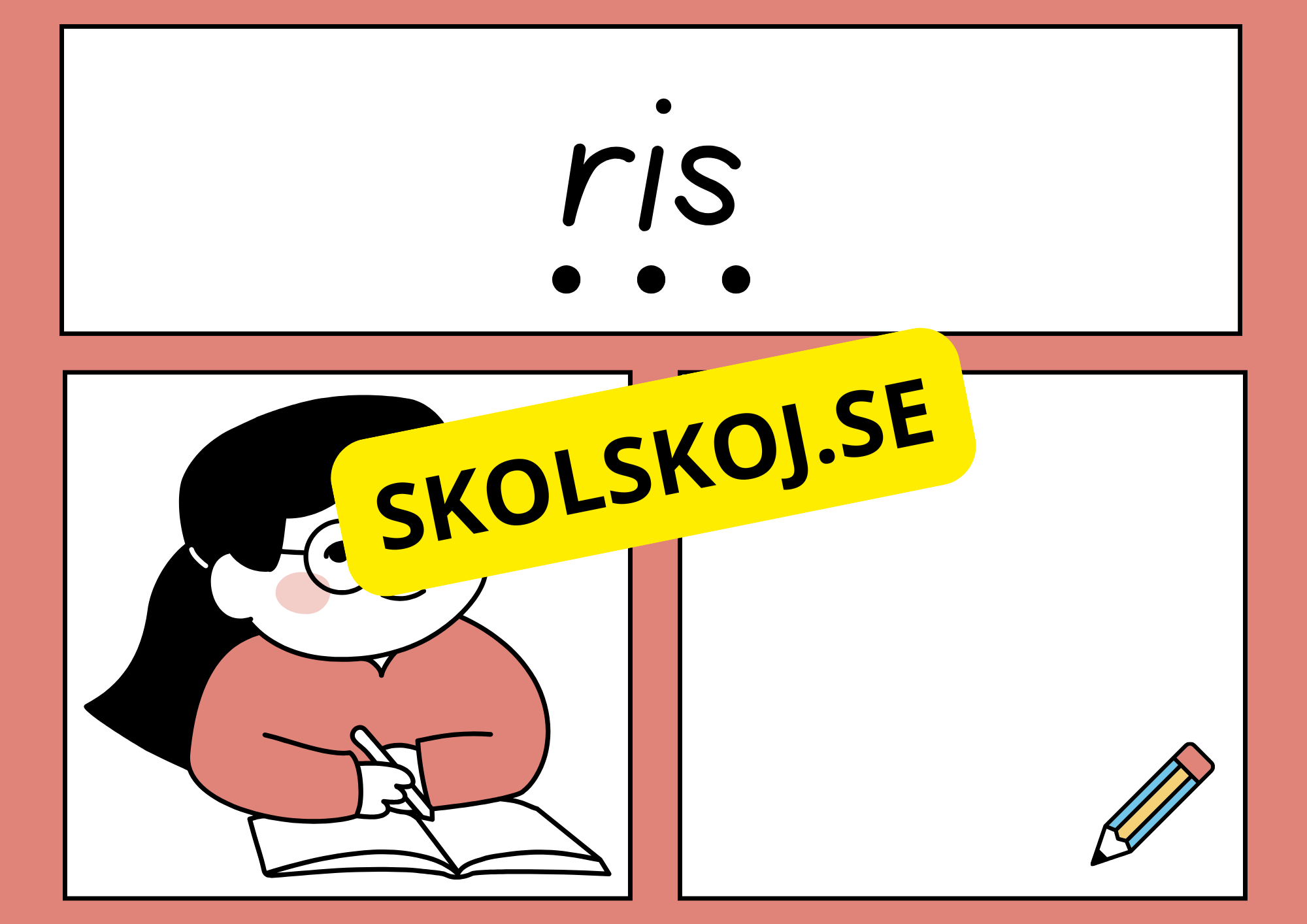 Jag lär mig stava, läsa och rita (22 sidor)