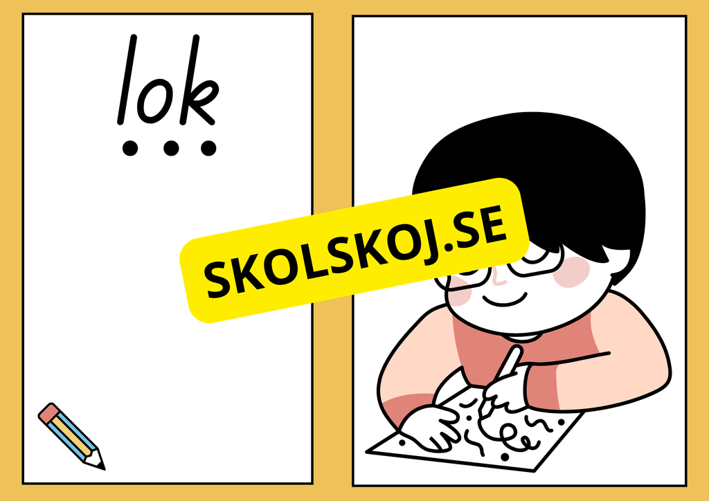 Jag lär mig stava, läsa och rita (22 sidor)