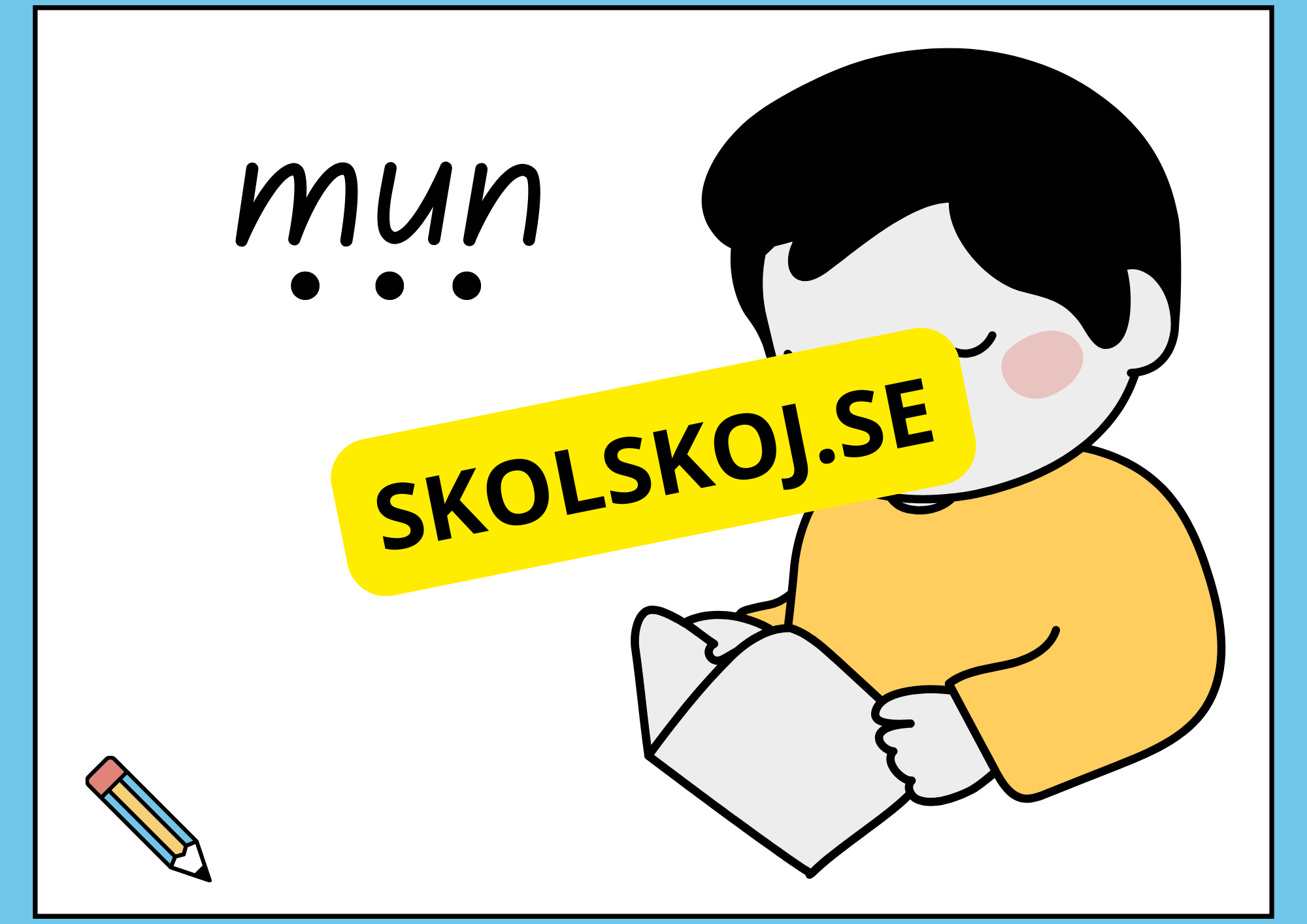 Jag lär mig stava, läsa och rita (22 sidor)