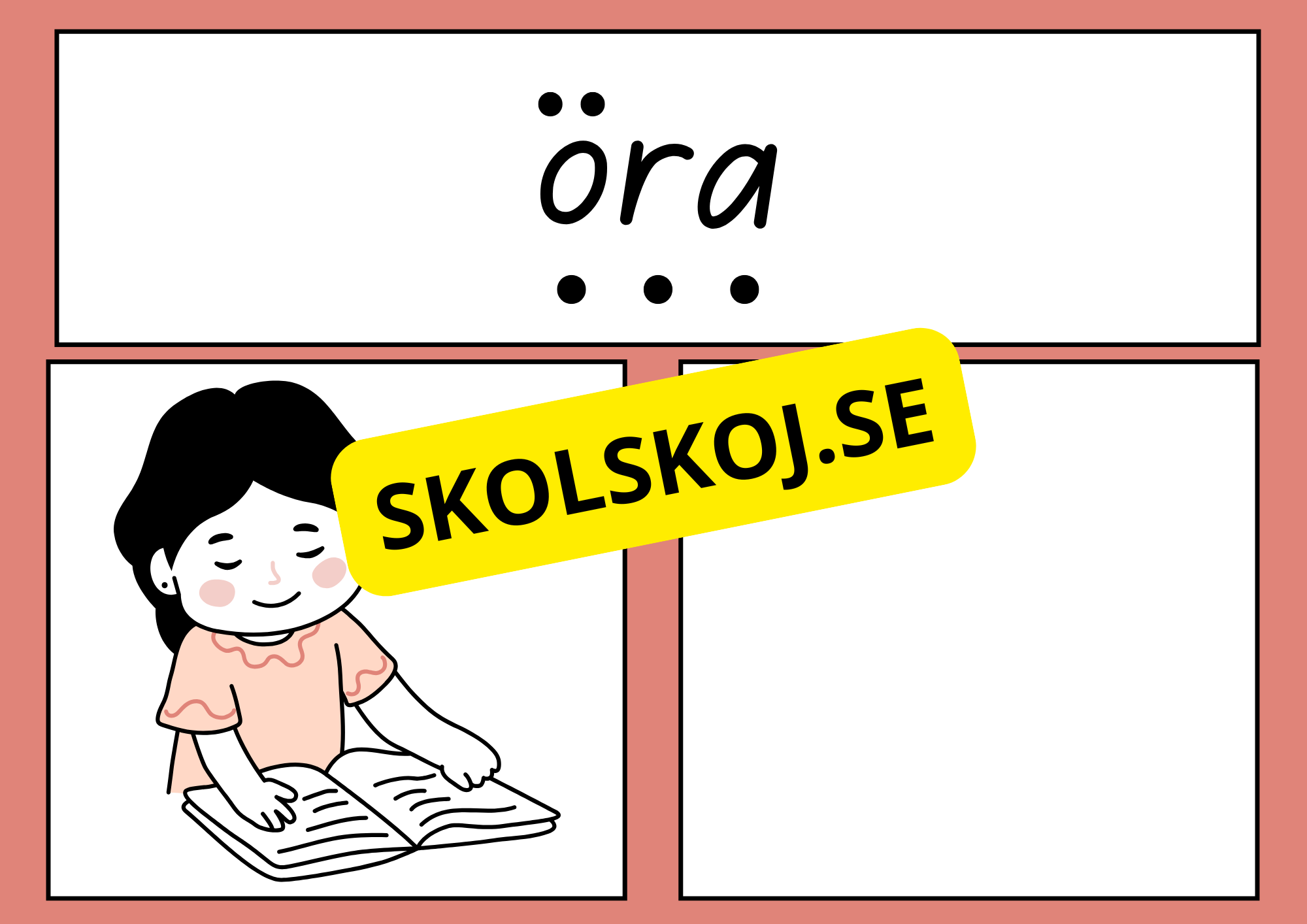 Jag lär mig stava, läsa och rita (22 sidor)