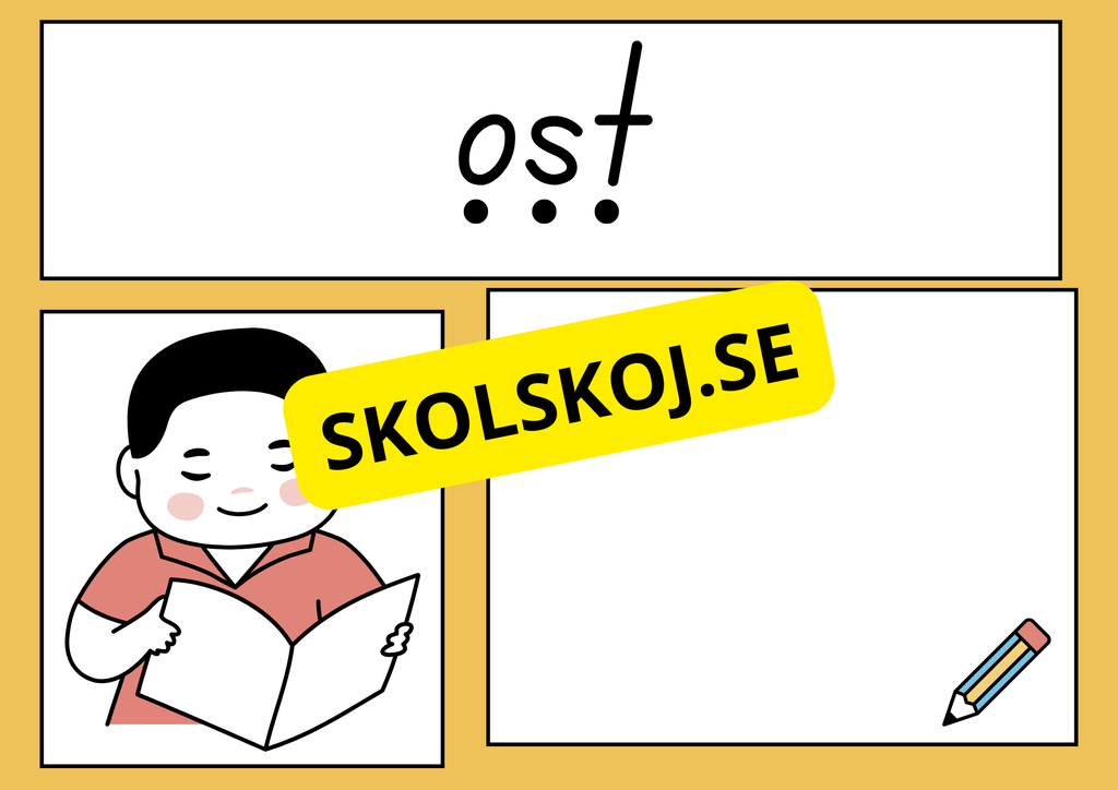 Jag lär mig stava, läsa och rita (22 sidor)