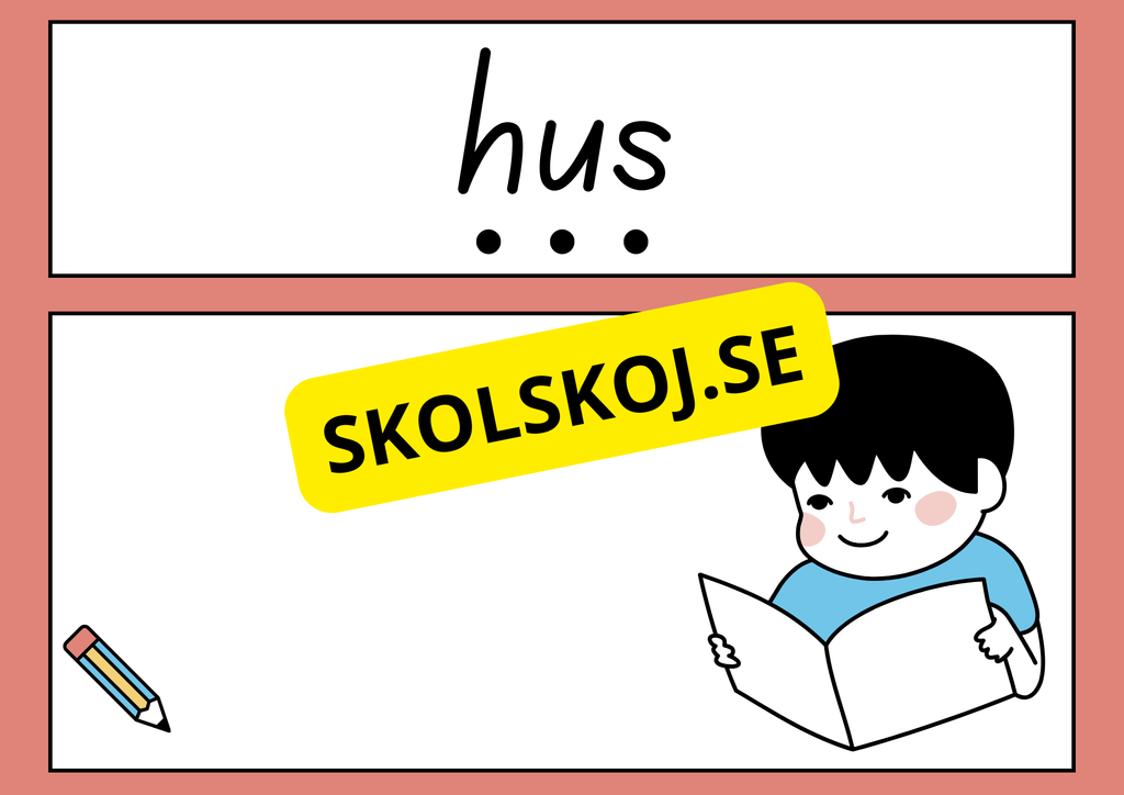 Jag lär mig stava, läsa och rita (22 sidor)