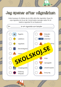Jag spanar efter vägmärken