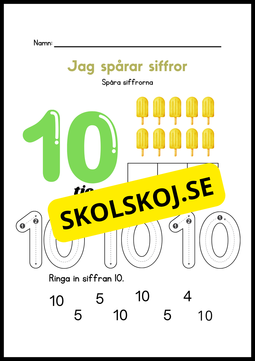 Jag spårar siffror - Häfte