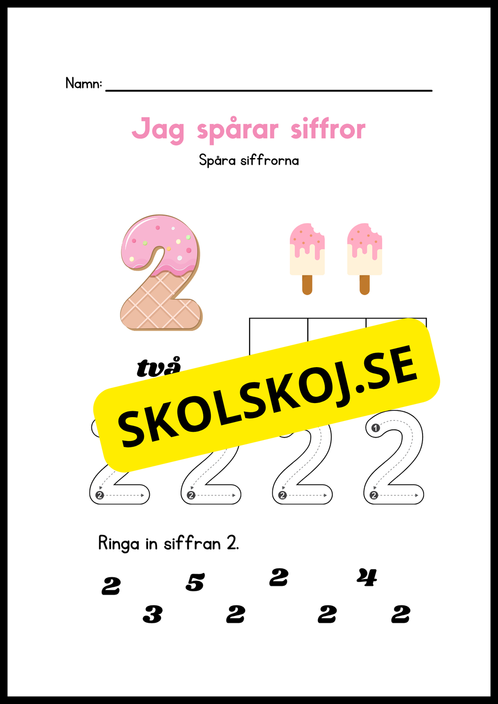 Jag spårar siffror - Häfte