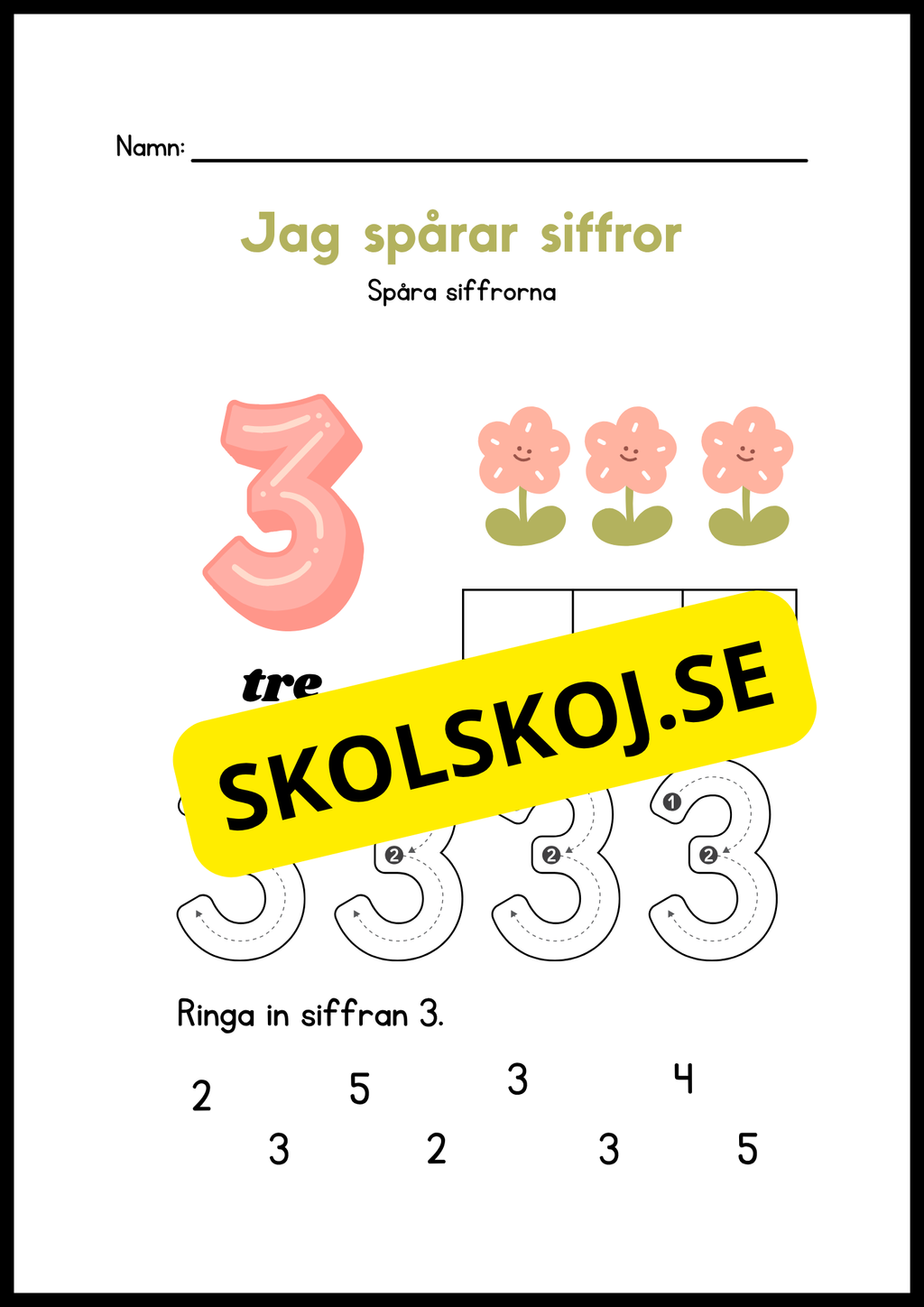 Jag spårar siffror - Häfte
