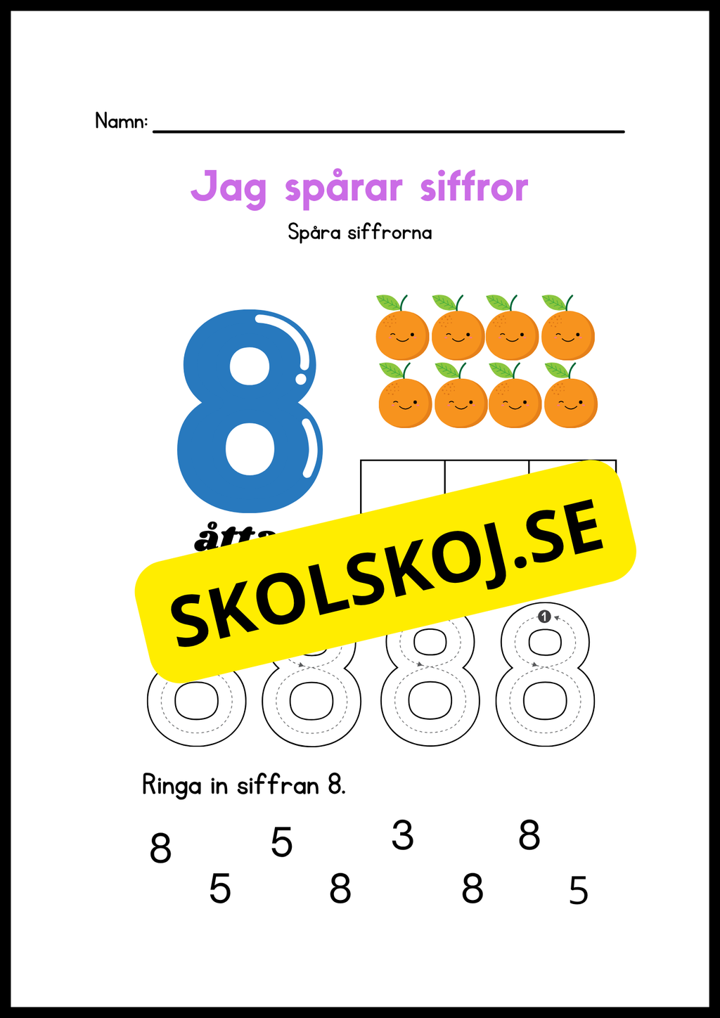 Jag spårar siffror - Häfte