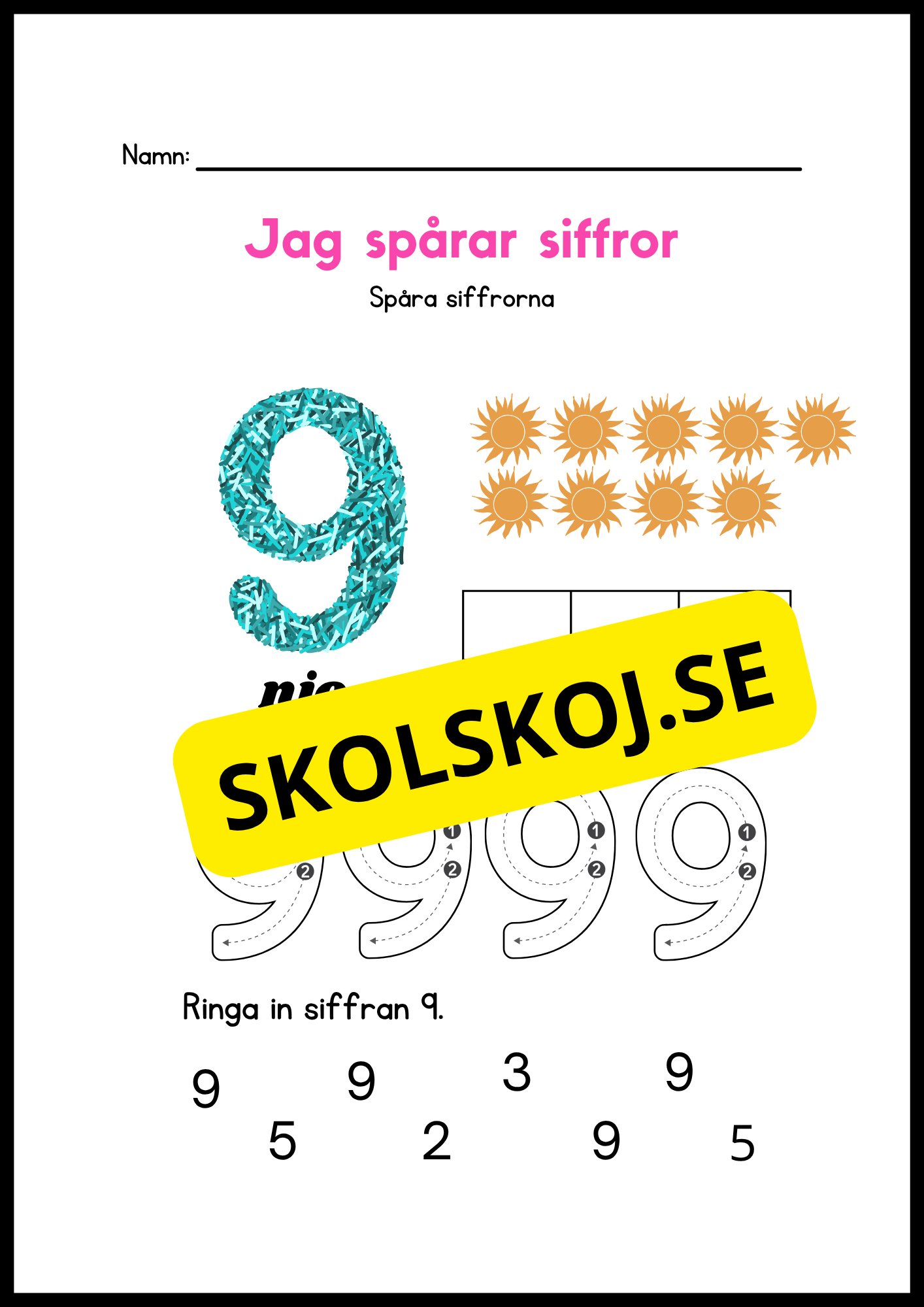 Jag spårar siffror - Häfte