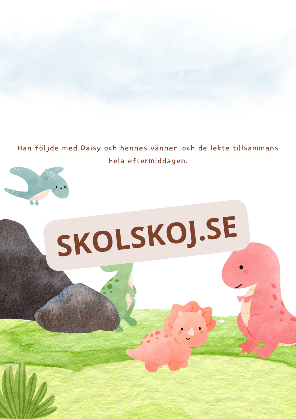Jimmy lär sig att vara modig - Läsförståelse + frågor