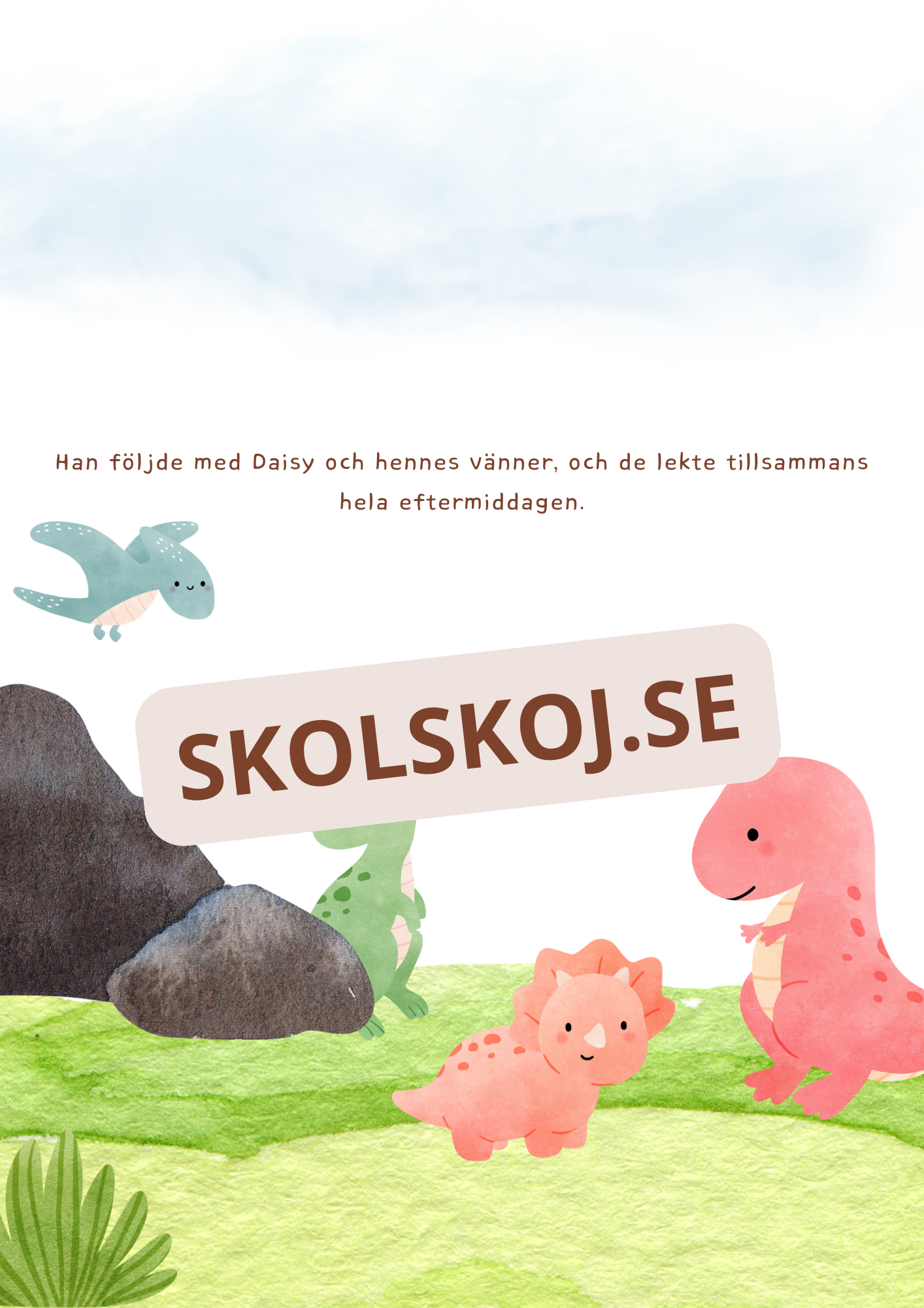 Jimmy lär sig att vara modig - Läsförståelse + frågor