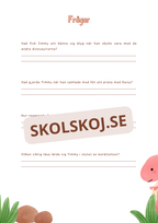 Jimmy lär sig att vara modig - Läsförståelse + frågor