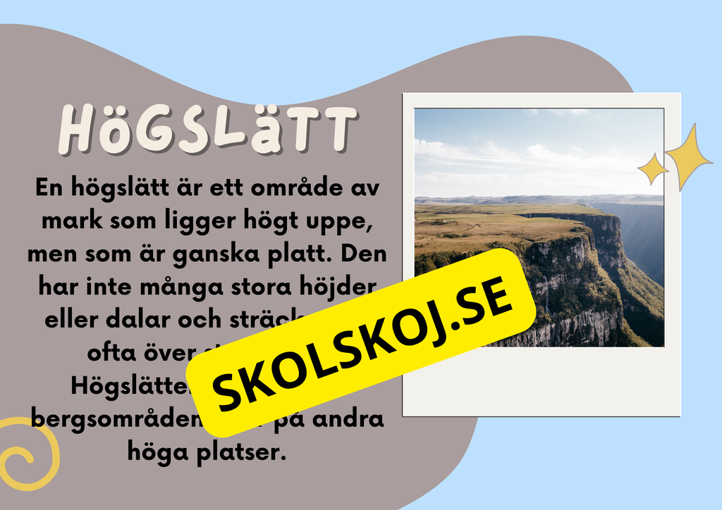 Jordens yta - Landformer