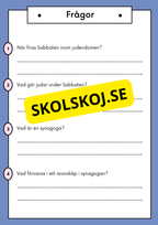 Judendomen - Historia, tro och traditioner - Årskurs 4 - 6
