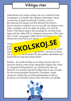Judendomen - Historia, tro och traditioner - Årskurs 4 - 6