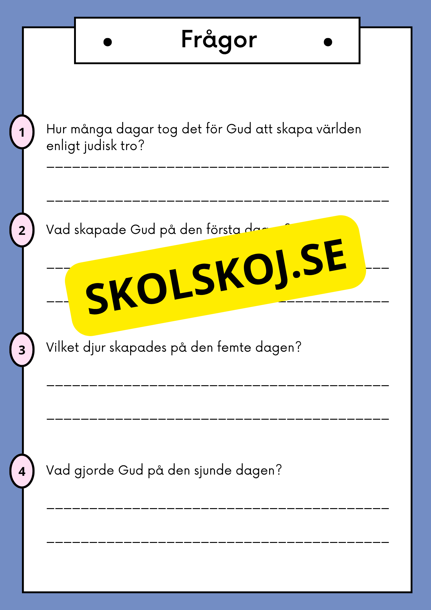Judendomen - Historia, tro och traditioner - Årskurs 4 - 6