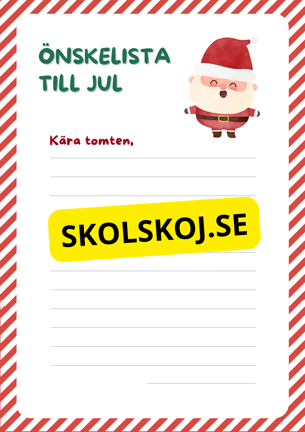 Julskoj - Arbetsbok
