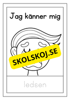Känslor - Spåra ord och färglägg bilderna