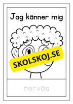 Känslor - Spåra ord och färglägg bilderna