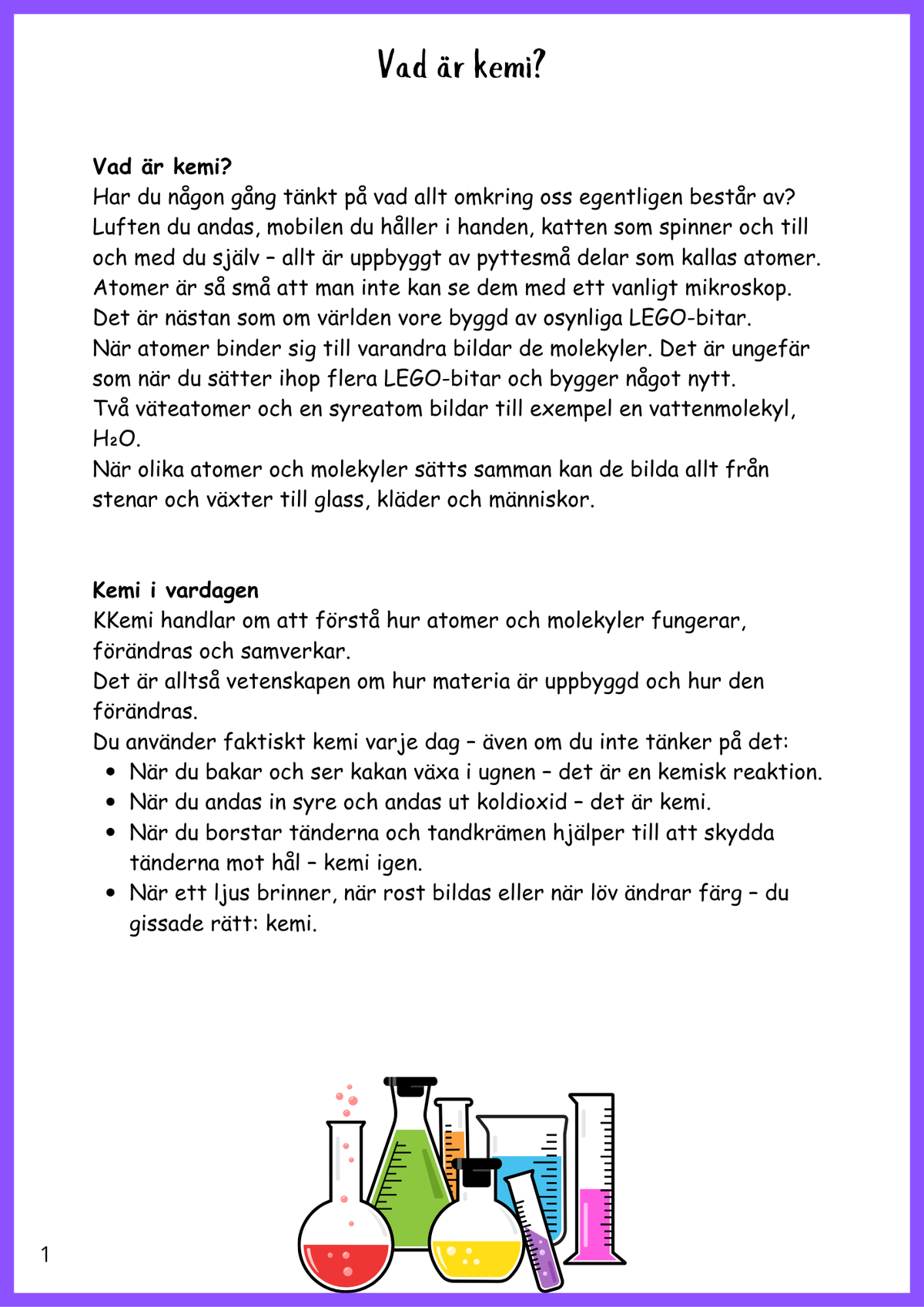 Kemi från magi till vardag - Årskurs 4 - 6