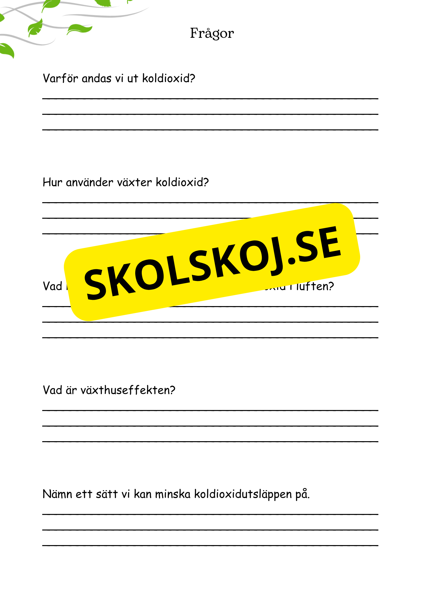 Kemi i luften - årskurs 4 - 6