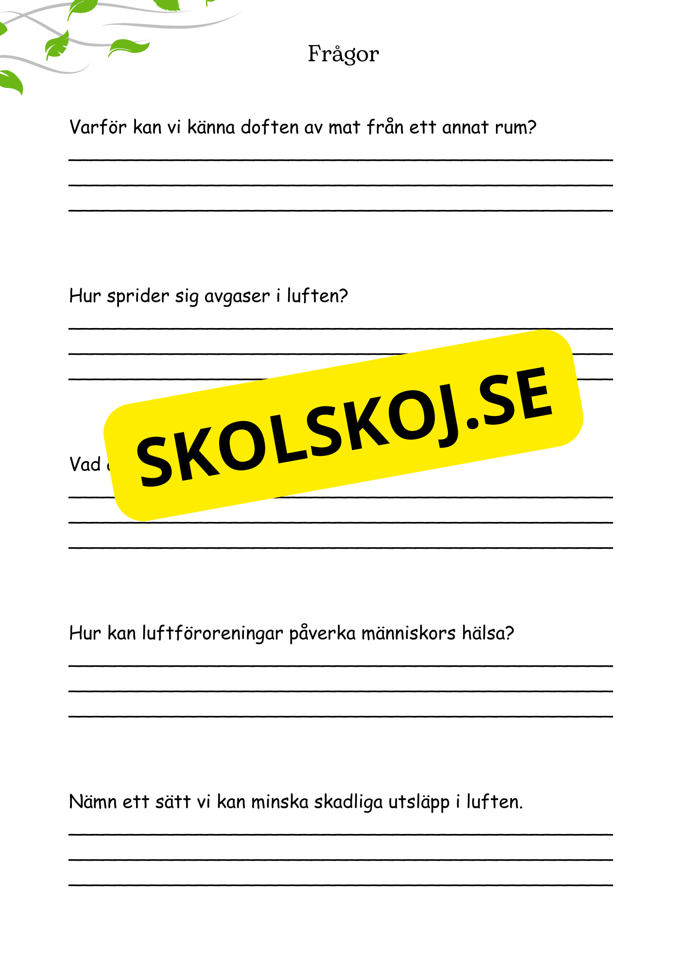 Kemi i luften - årskurs 4 - 6