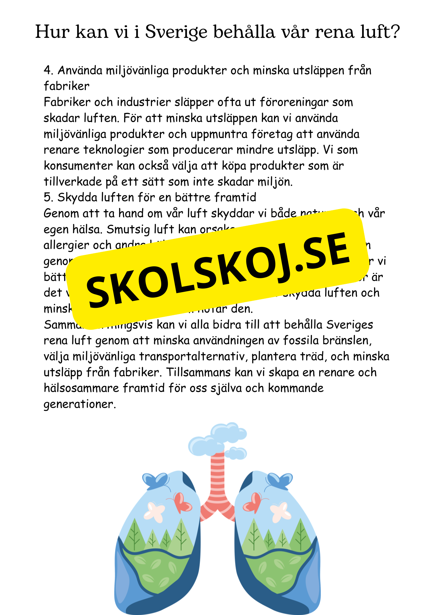 Kemi i luften - årskurs 4 - 6