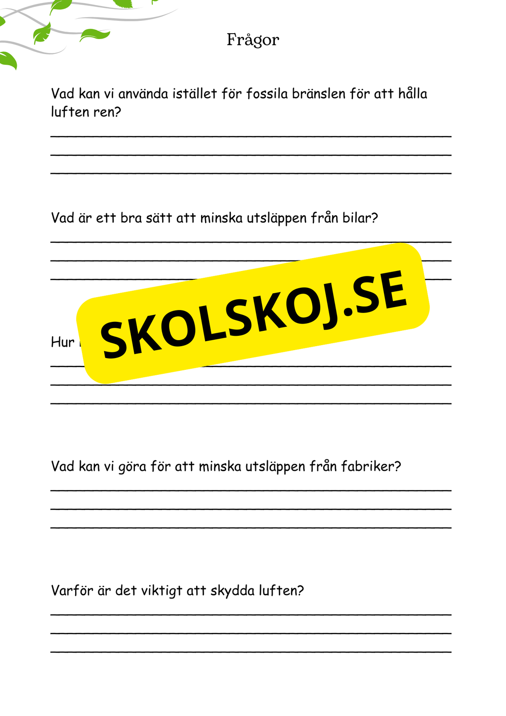 Kemi i luften - årskurs 4 - 6